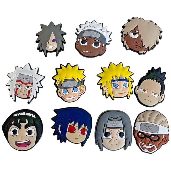 CROCS Other - 11 Naruto Charms For Crocs Jibbitz Anime Characters Shoe Japanese Manga